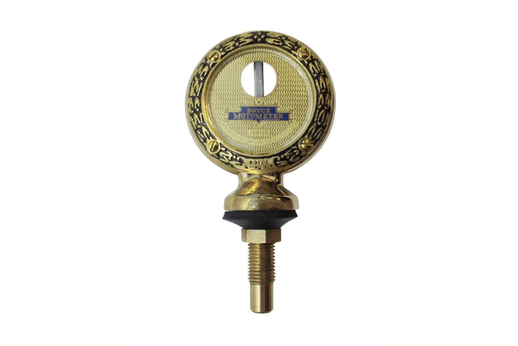 Motometer- Brass Stamped Wreath Junior