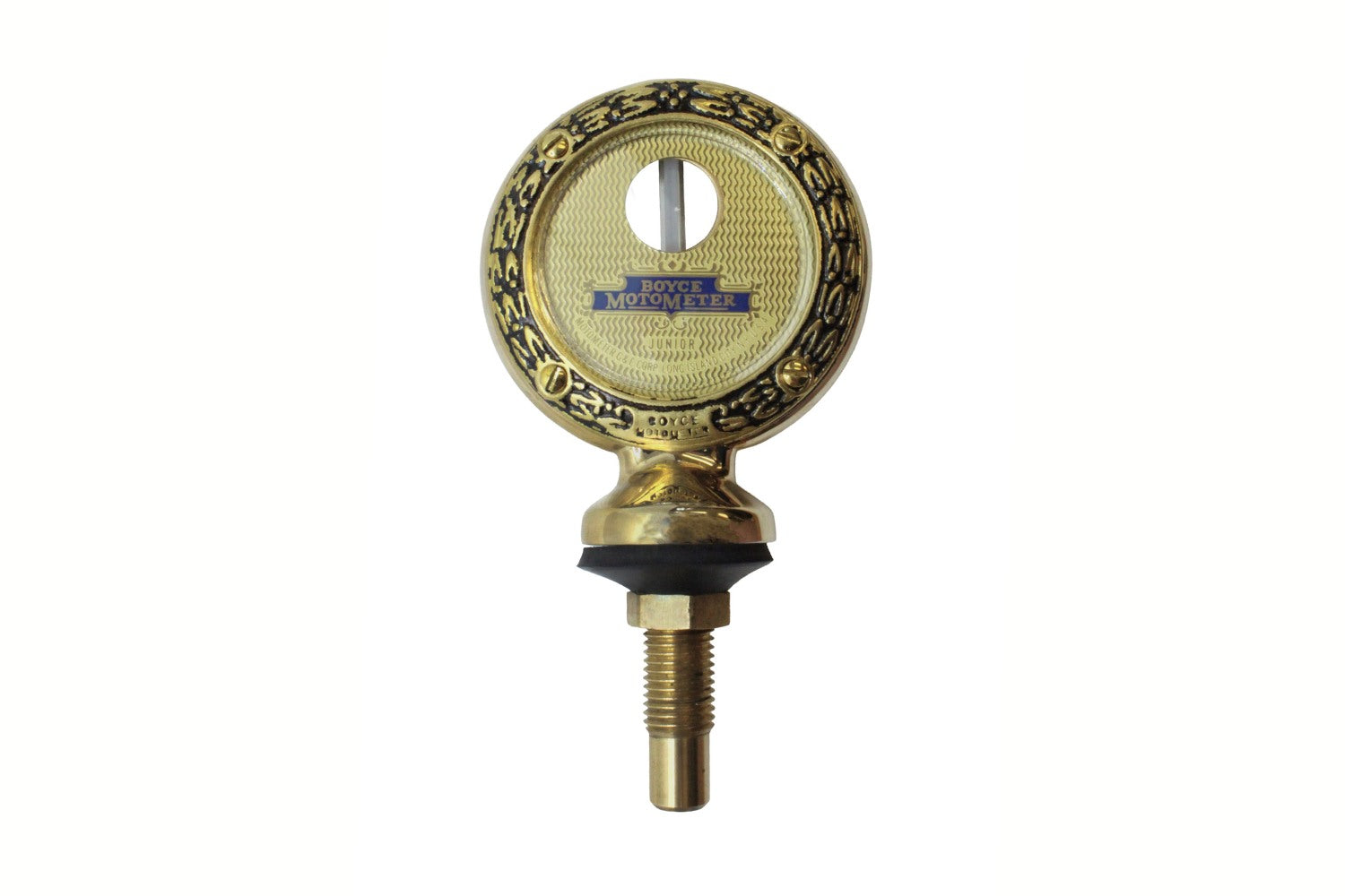 Motometer- Brass Stamped Wreath Junior