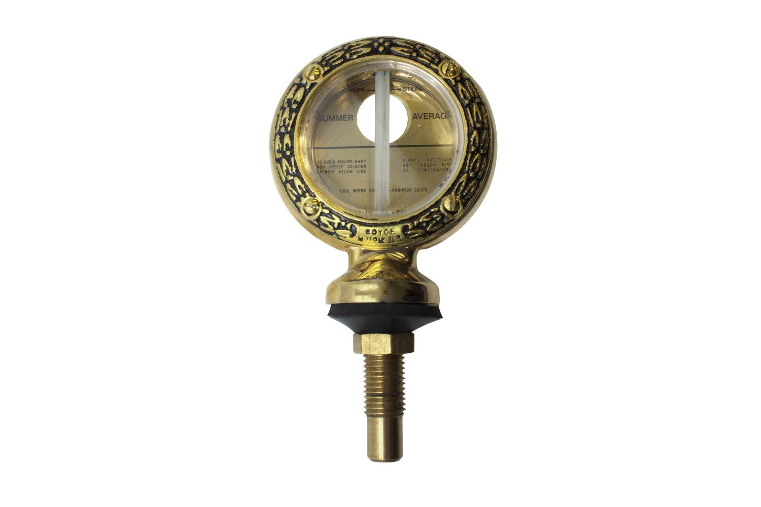 Motometer- Brass Stamped Wreath Junior