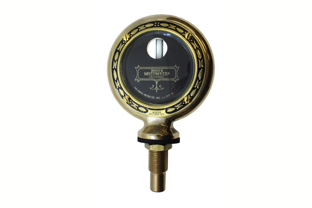 Motometer- Brass Stamped Wreath Senior