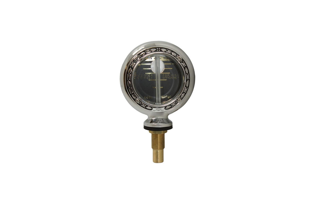 Motometer - Chrome - Stamped Wreath