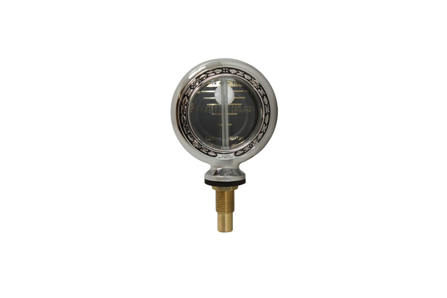 Motometer - Chrome - Stamped Wreath