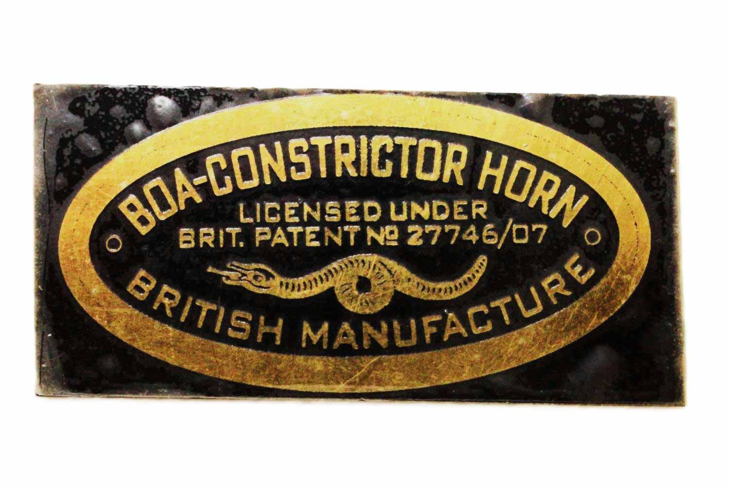 Boa Constrictor Nameplate