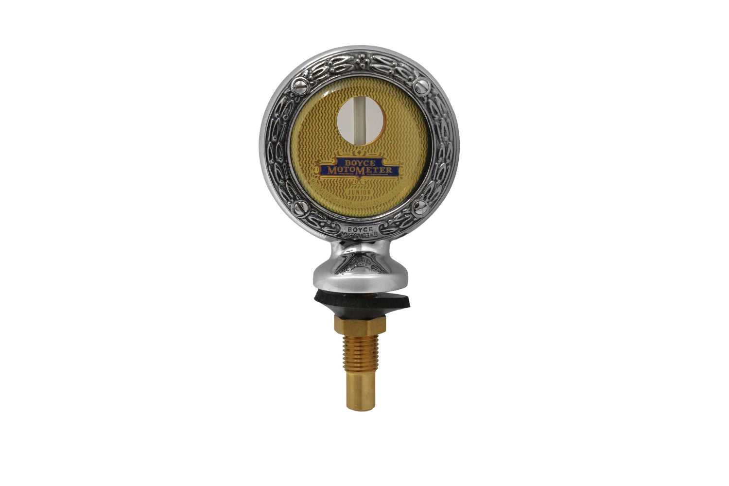 Motometer - Chrome - Stamped Wreath