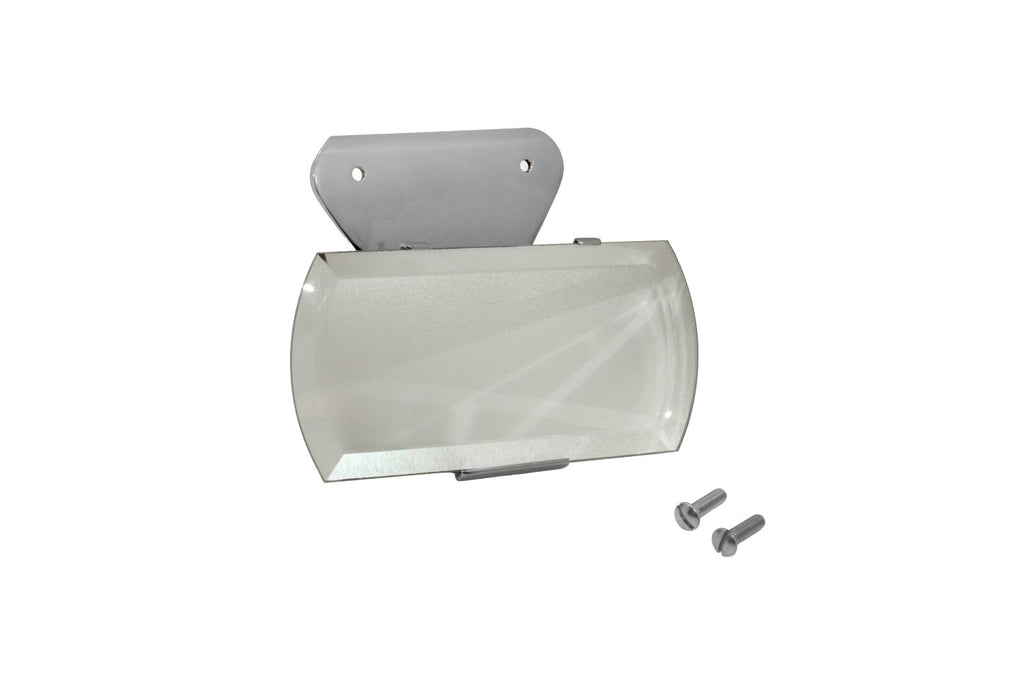 Rear View Mirror-Flat Mount with Lip