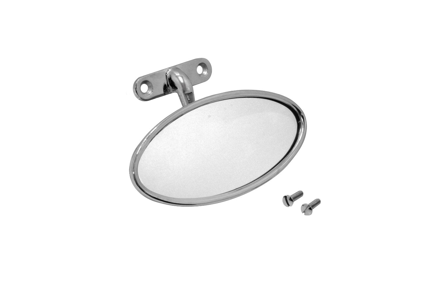 Rear View Mirror- Cast Stainless Flat Mount