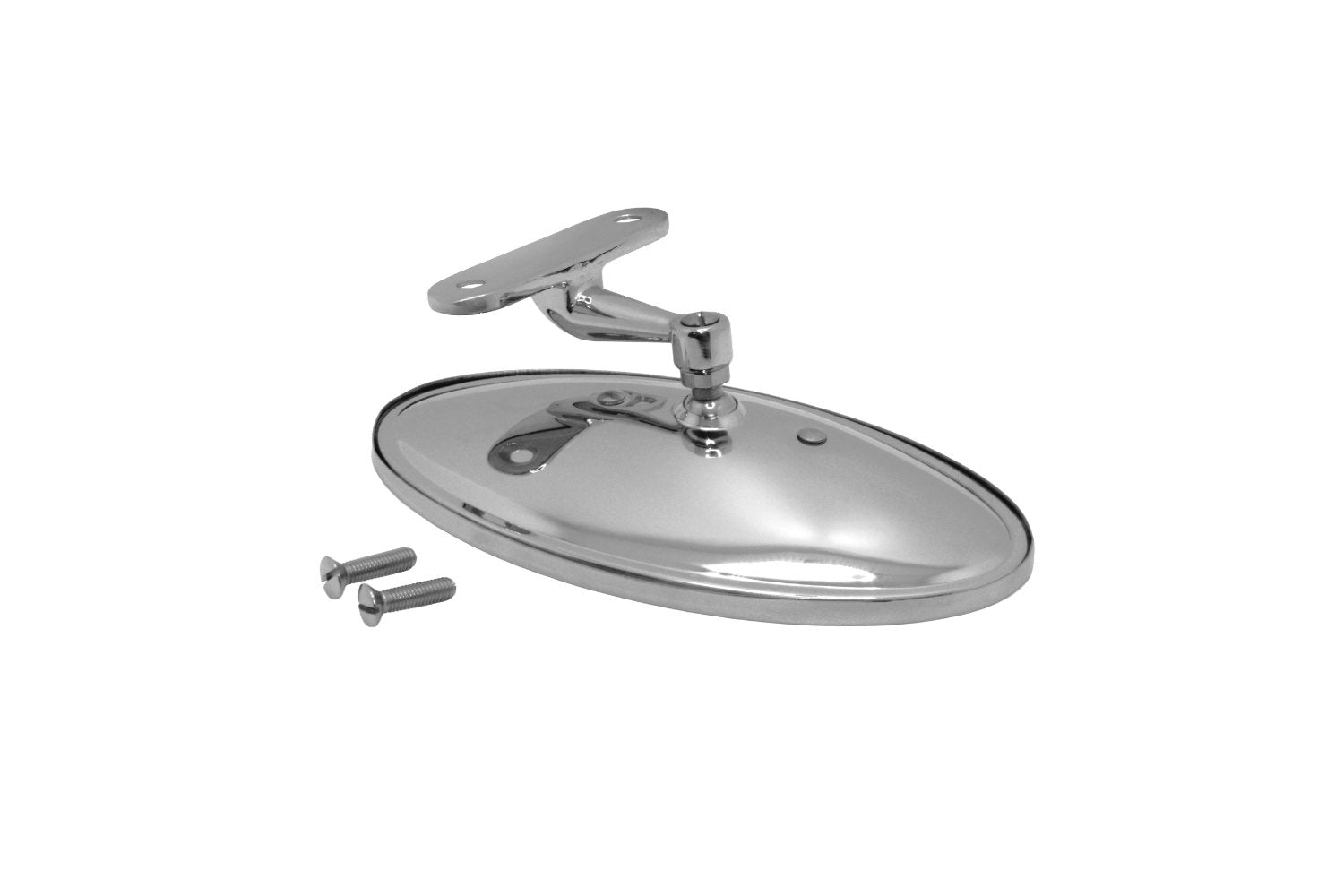 Rear View Mirror- Cast Stainless Flat Mount