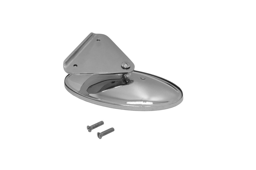 Rear View Mirror-Flat Mount with Lip