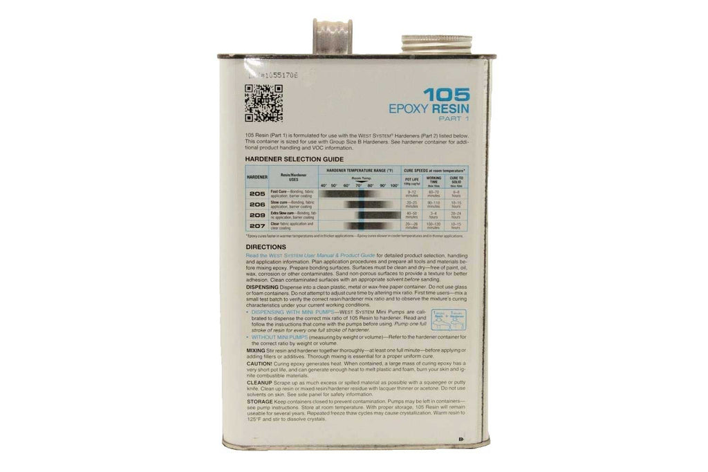 WEST SYSTEM Epoxy Wood Filler/Sealer-Resin #105-1 Gallon