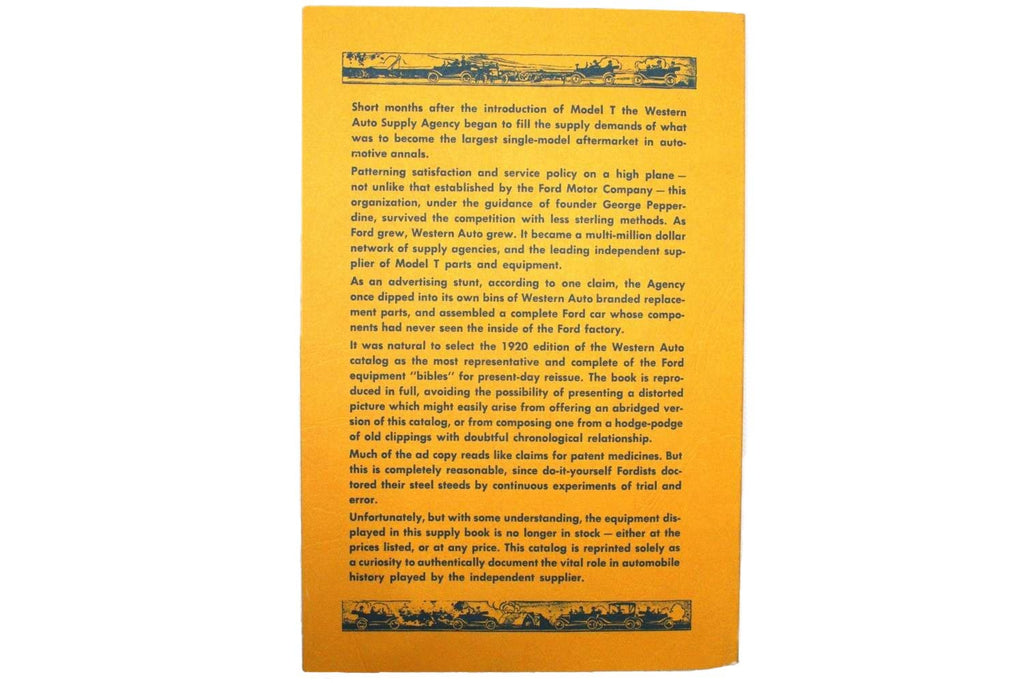 Model T Owner Supply Book