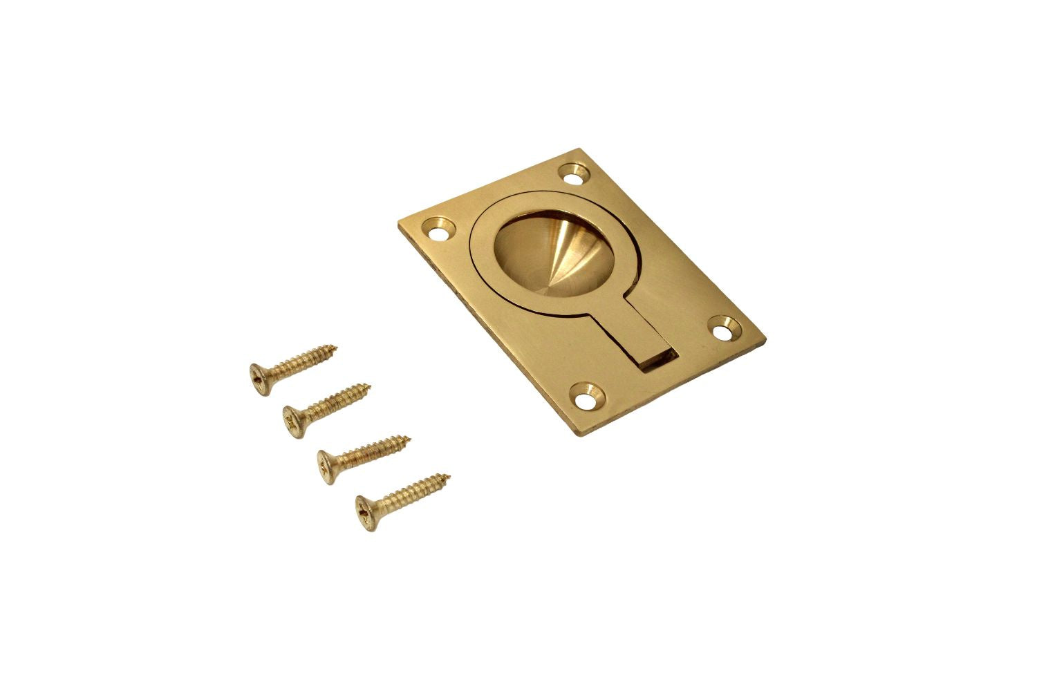Flush Brass Ring Pull