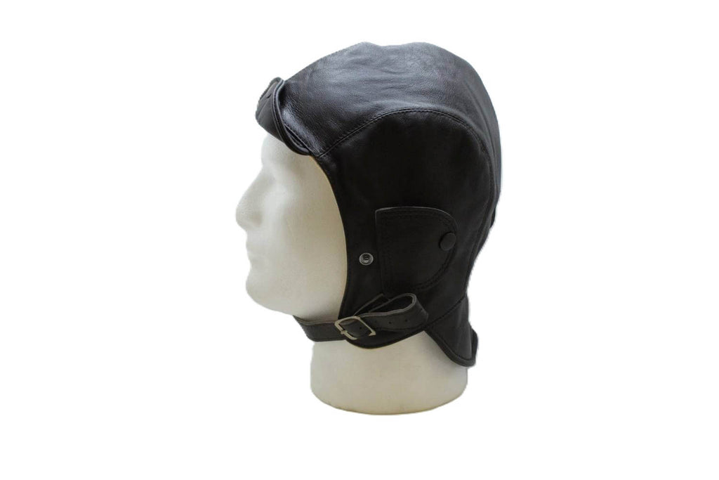 Black Leather Helmet