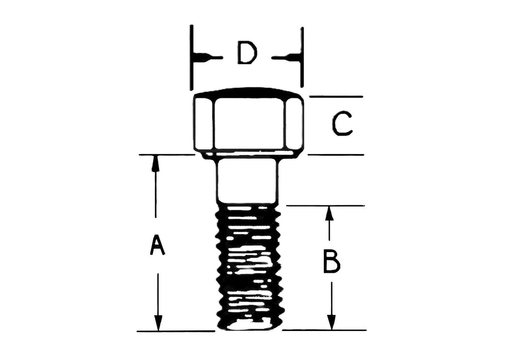 High Head Bolts # 1/4-28