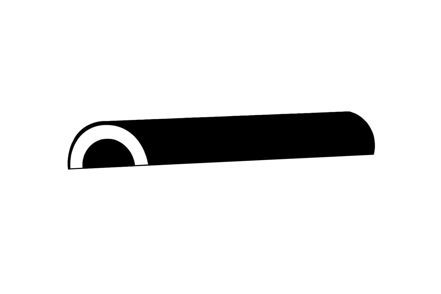 Half Oval Pin Molding Brass