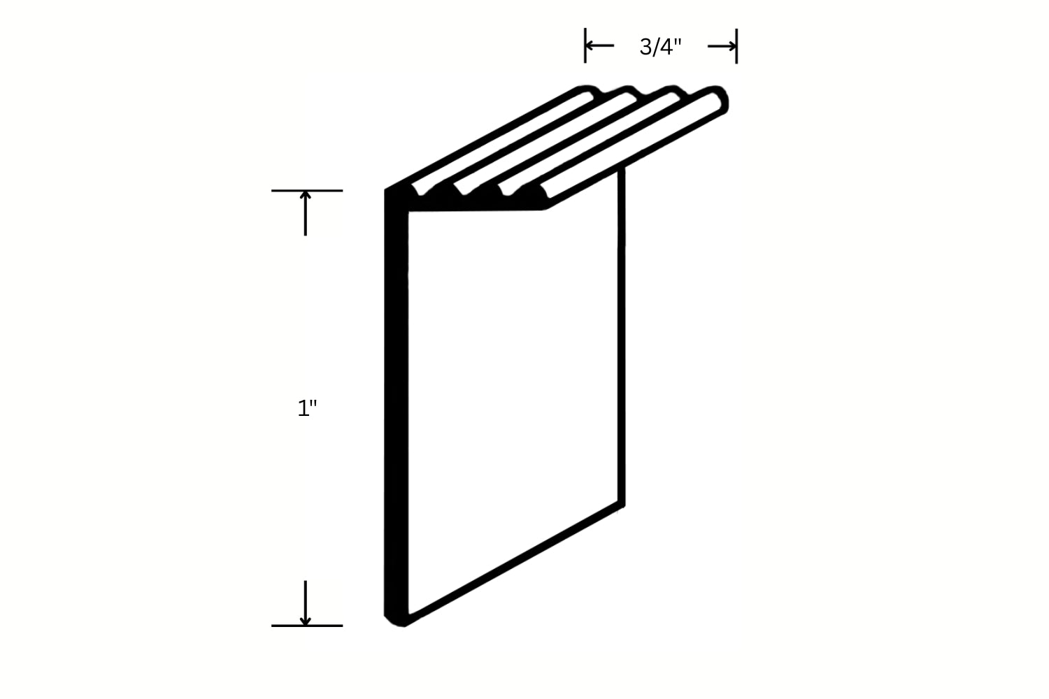 4 Top Aluminum Running/Floor Board Trim