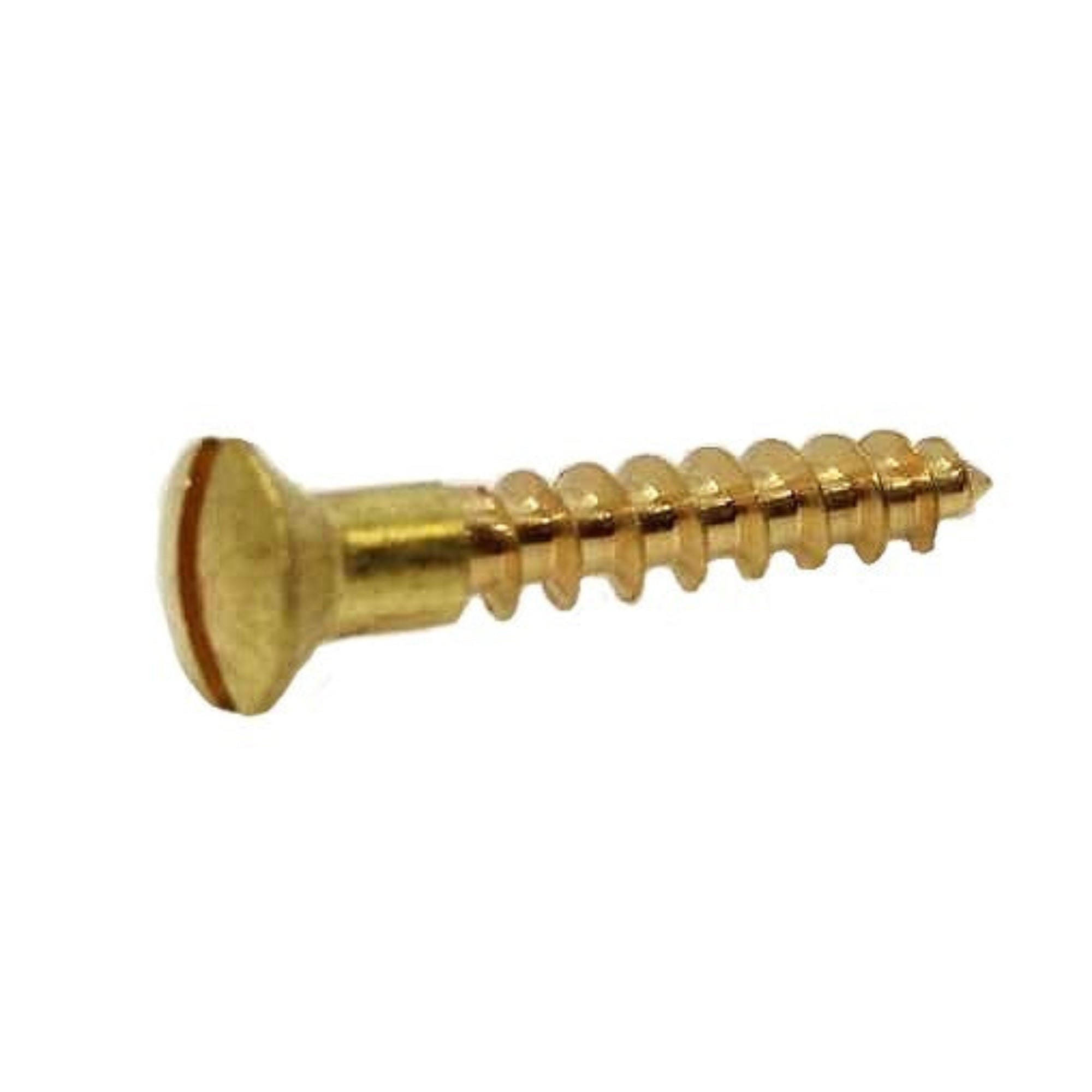 Wood Screws Oval Head Brass - #14