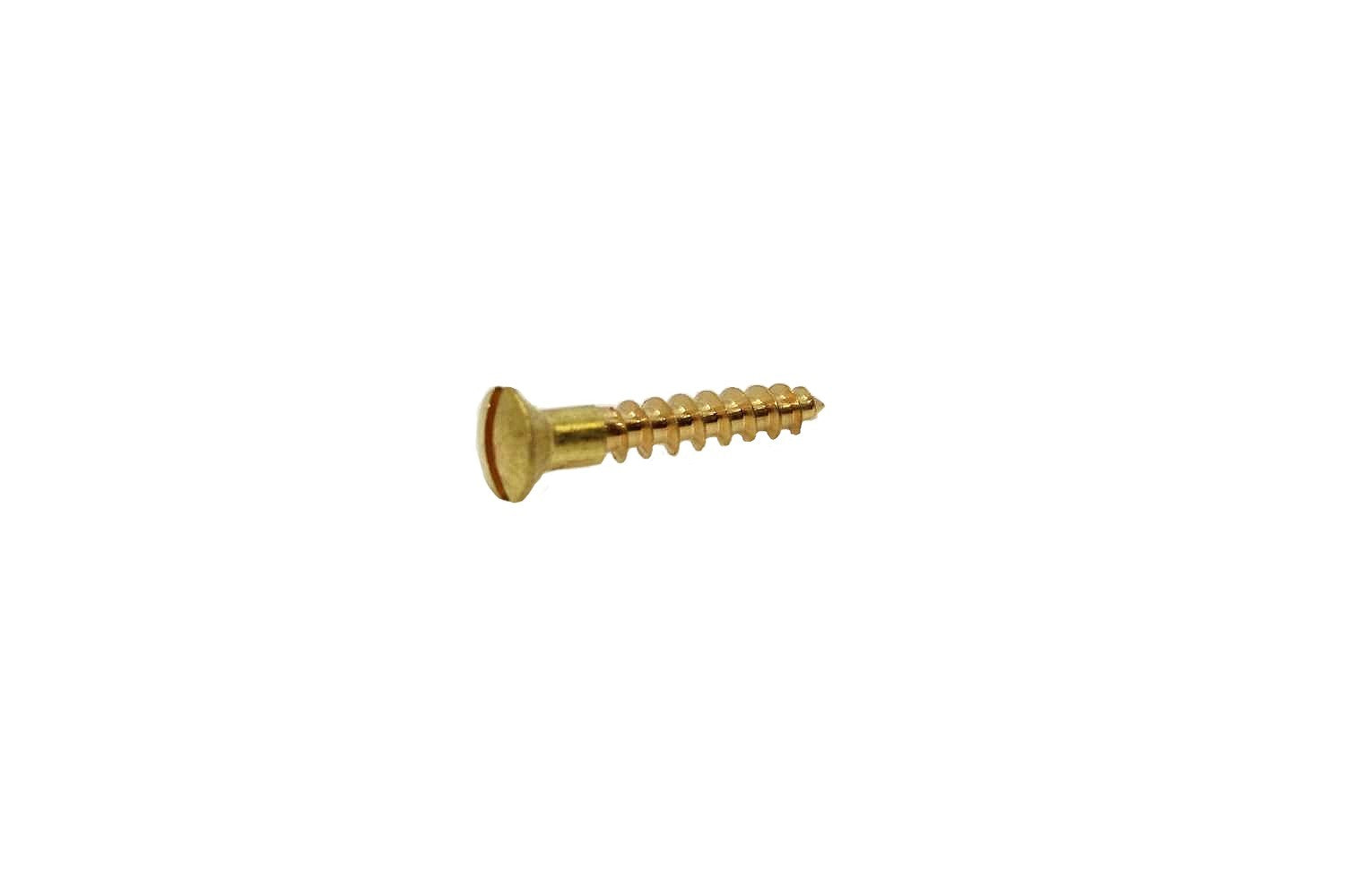 Wood Screws Oval Head Brass - #8