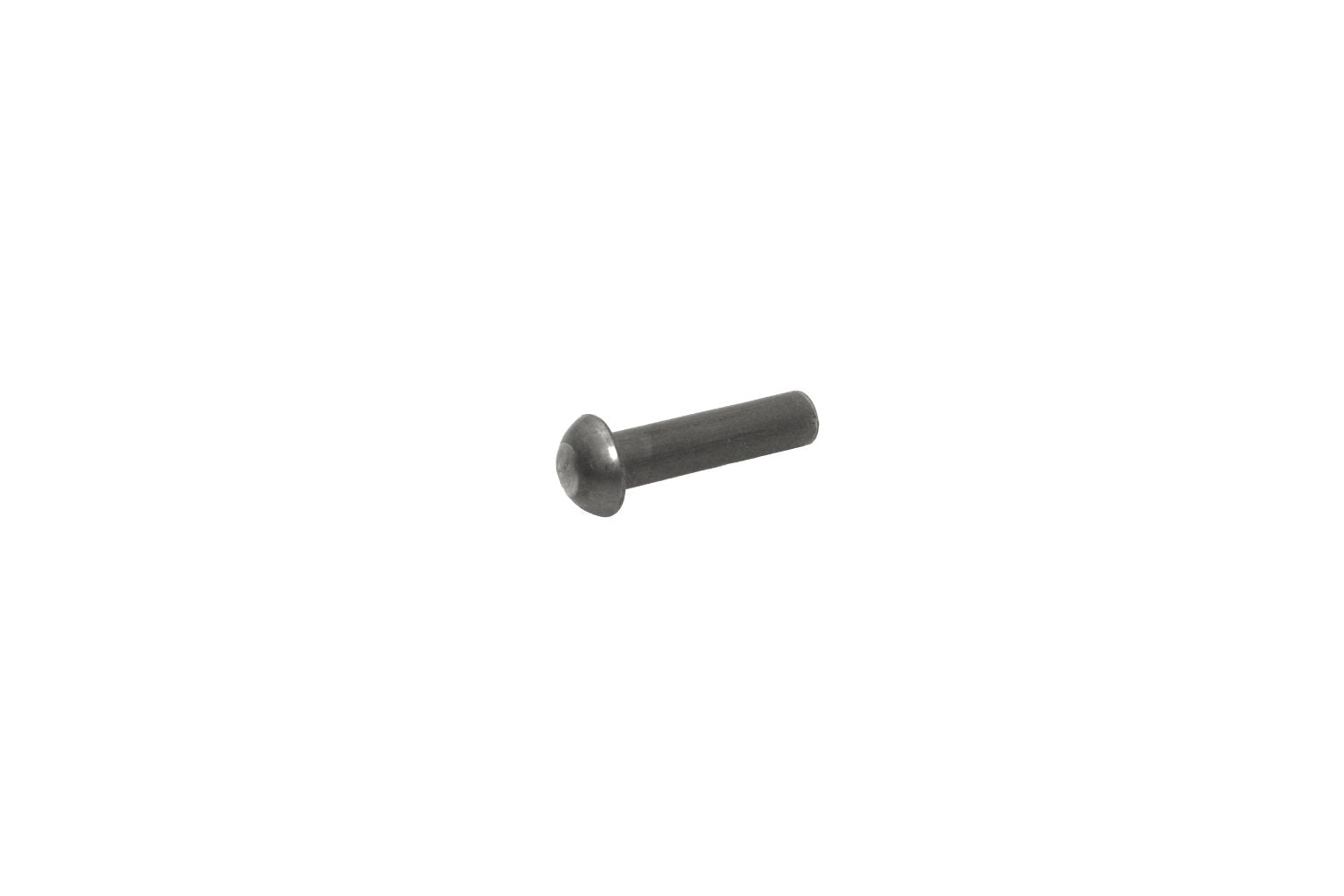 Plain Steel Round Head Solid Rivets - 1/4" Body Diameter